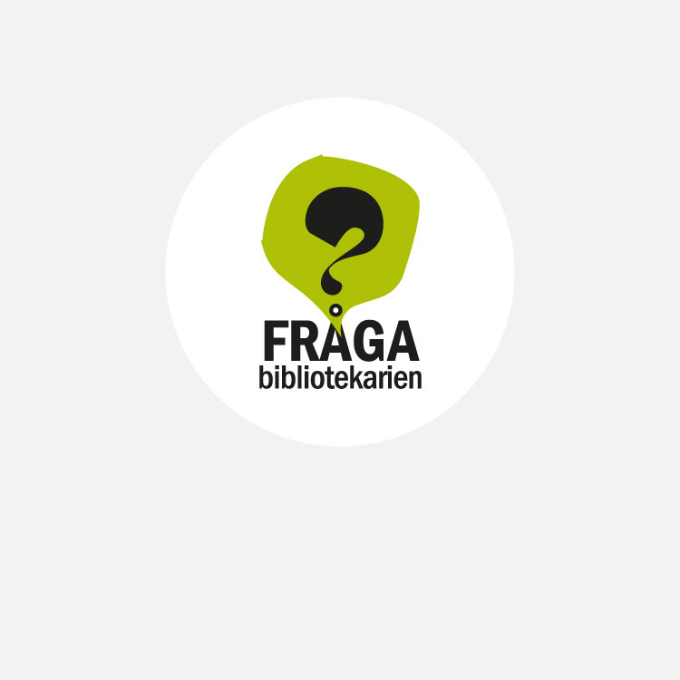 Fråga bibliotekarien -banner